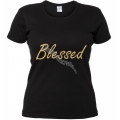 Tricou negru femei, Blessed